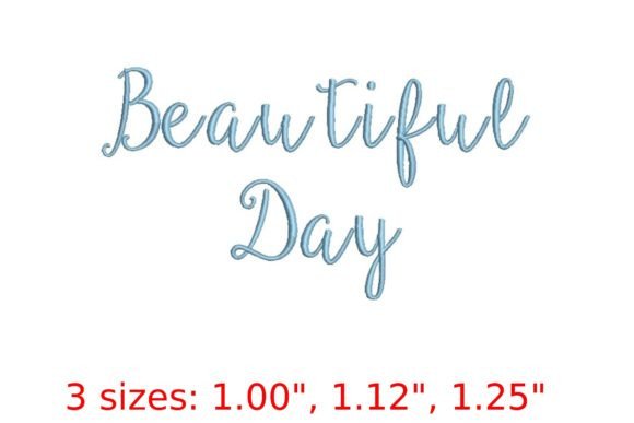 Beautiful Day Embroidery Font: Elevate Your Stitching Projects