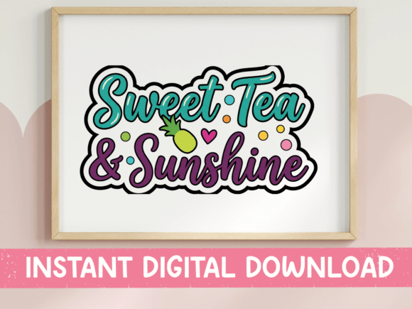 Capture the Essence of Southern Living with the Sweet Tea and Sunshine Sticker