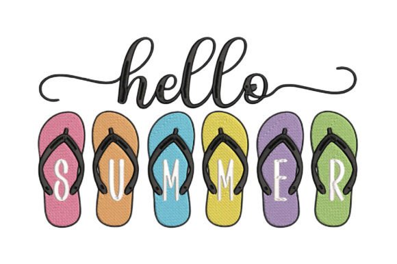 Hello Summer Flip Flop Embroidery Design: A Practical Review for Seasonal Projects