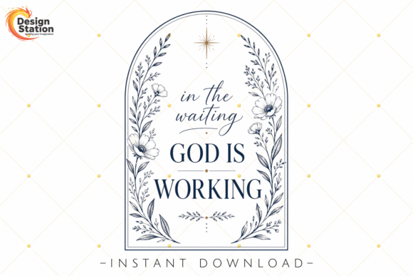 In the Waiting God is Working PNG