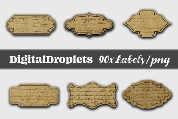 LABELS Scribbled Vintage Tags
