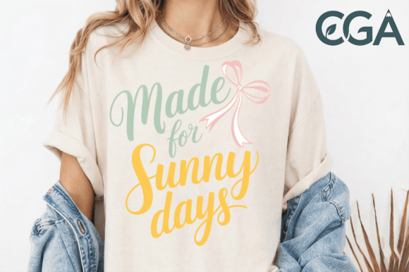 Made for Sunny Days Pink Bow PNG