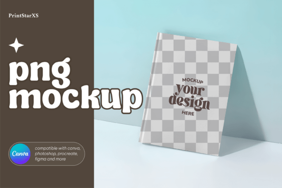 Notebook Hardcover Journal Mockup PNG