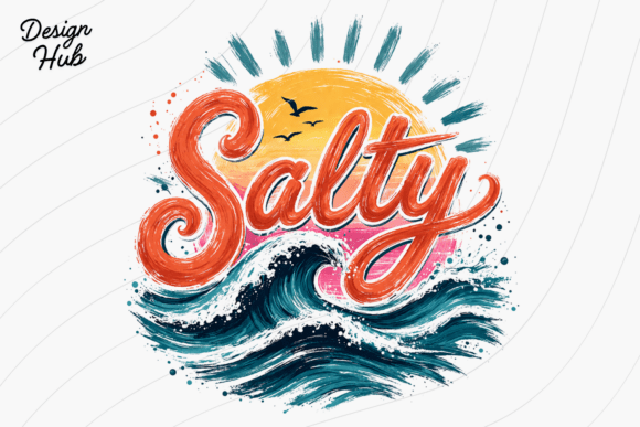 Salty Beach Waves PNG: Capturing Coastal Energy in Digital Design