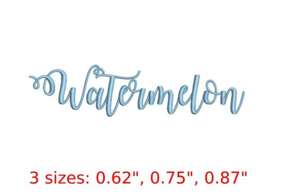 Watermelon Embroidery Font: A Juicy Twist for Summer Designs